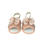 Pantufa de bebê Laço (Rose)