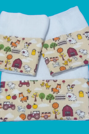 Kit Frauda 3 pçs (estampa fazenda)