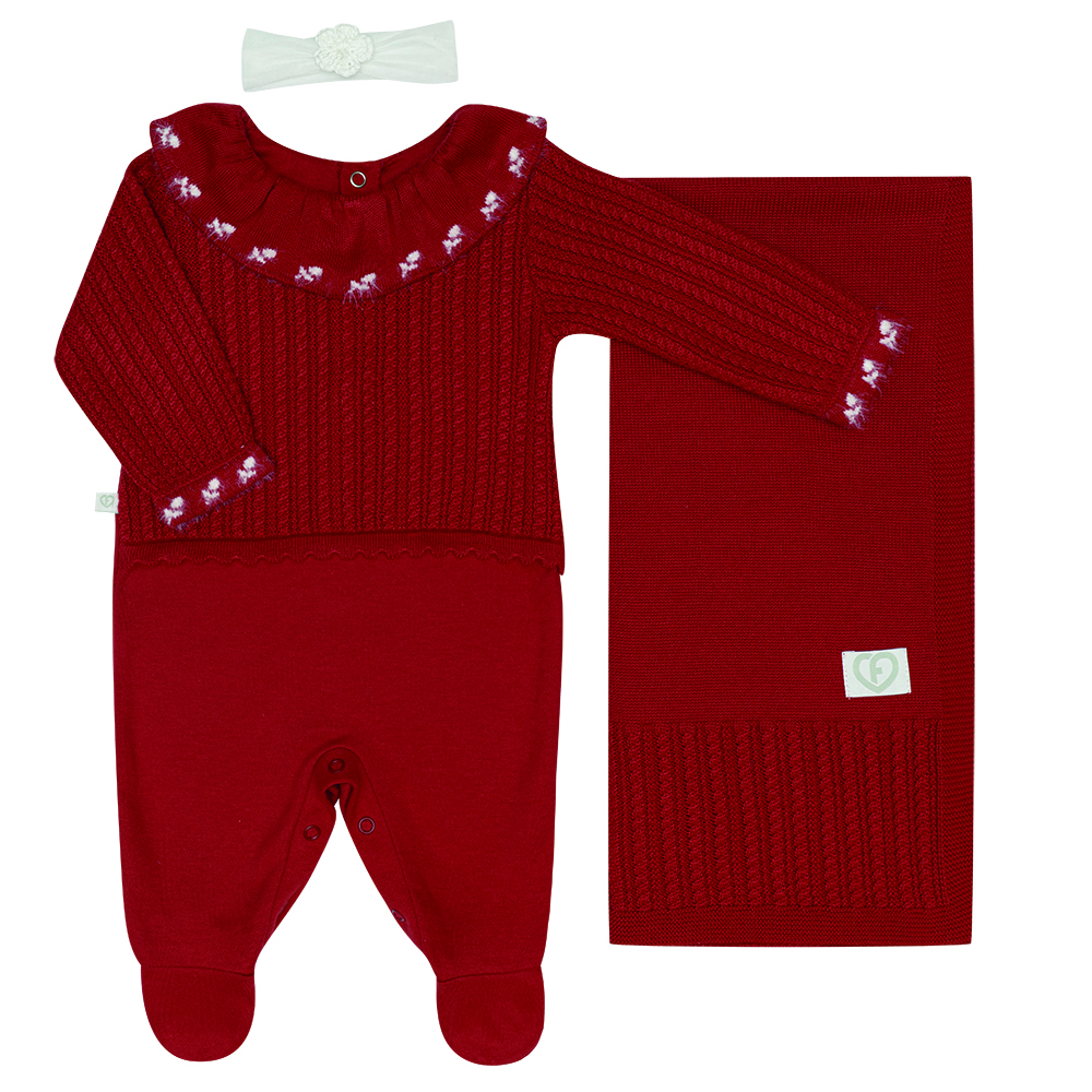 Saida de Maternidade Vermelho Cereja Ref. 424009.1