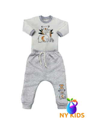 Conjunto M Longa Creme c/ Mescla Ref. 8507