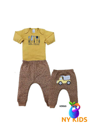 Conjunto M Longa Caramelo Marrom Ref. 8509