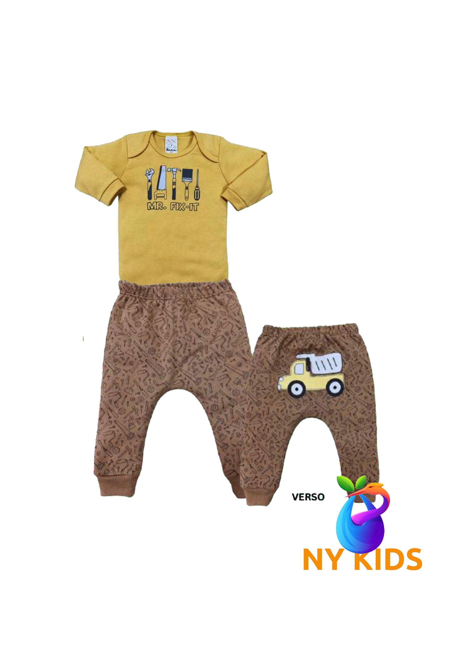 Conjunto M Longa Caramelo Marrom Ref. 8509