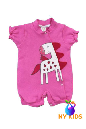 Macacão Curto Rosa Barbi Ref. 2435