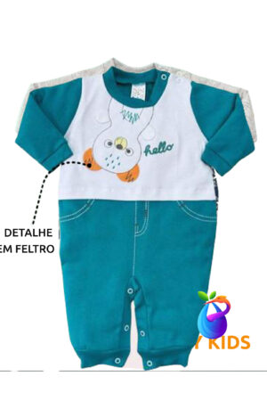 Macacão Longo Azul Tifani M. Ref. 2411