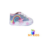 Tênis Starzinho de bebê Arco e Estrelinha (Jeans)