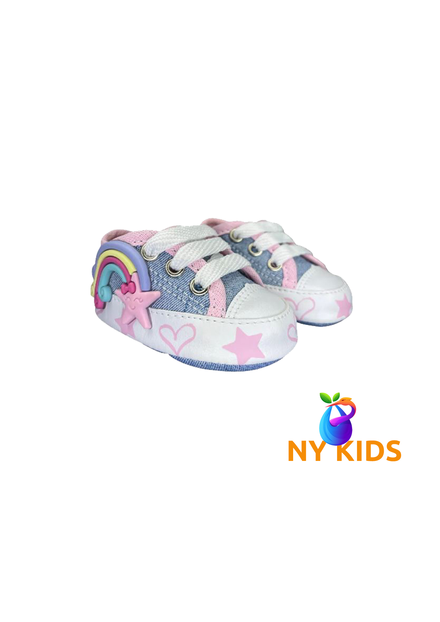 Tênis Starzinho de bebê Arco e Estrelinha (Jeans) - Imagem 2