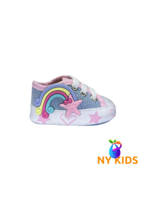 Tênis Starzinho de bebê Arco e Estrelinha (Jeans)