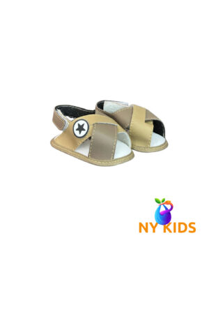 Chinelo de bebê Estrelinha (Marrom)  Ref.9051