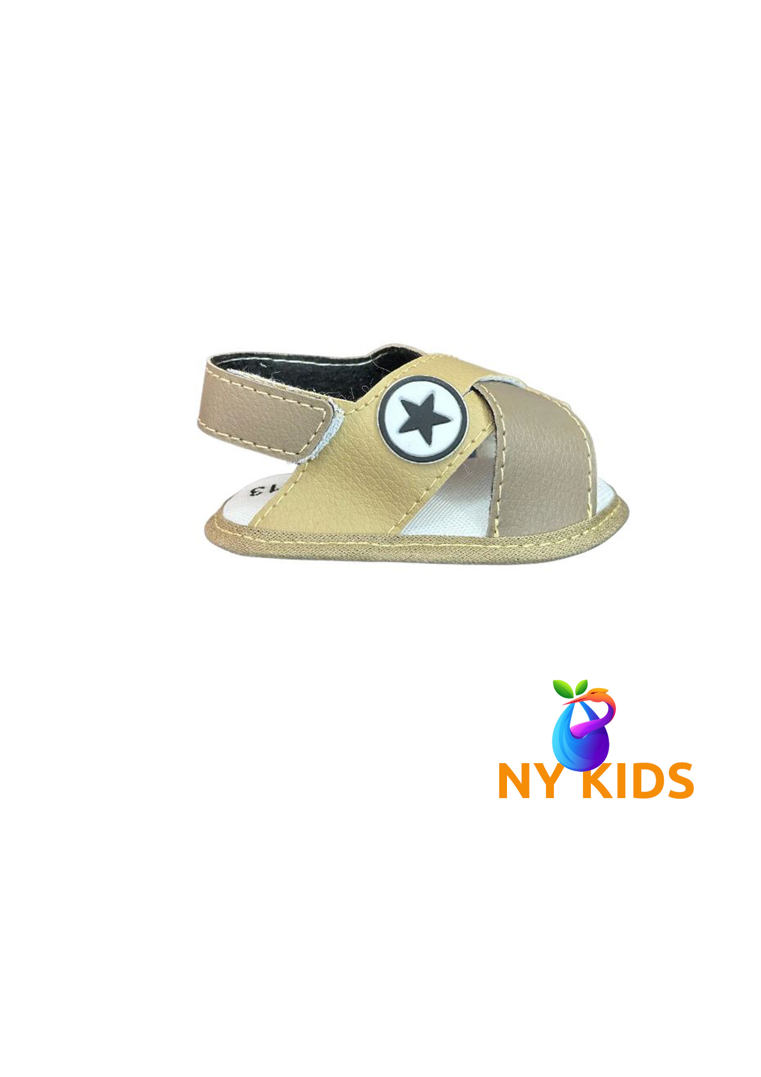 Chinelo de bebê Estrelinha (Marrom) Ref.9051 - Imagem 2