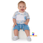 Body Malha e Bermuda Saruel Moletom - M  Ref. 14433