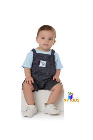 Conjunto Jardineira e Camiseta Ref. 14440