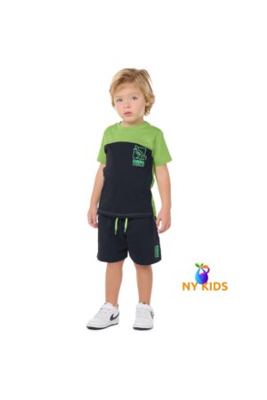 Conjunto Camiseta e Bermuda Moletom Ref. 14472