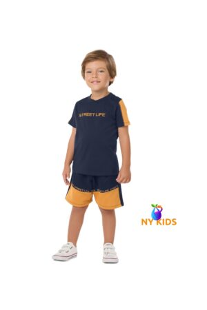 Conjunto Camiseta e Bermuda Moletom Ref. 14477