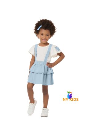 Conjunto Feminino Blusa e Saia Meia Malha Ref. 14381